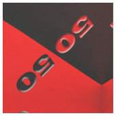 50/50 Rood/Zwart Stof (Close Up)