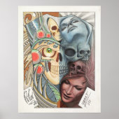50/50 TATTOO ART repro Poster (Voorkant)