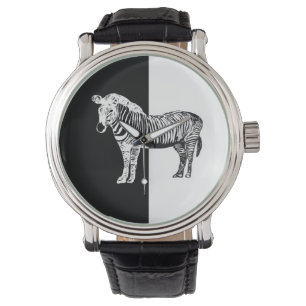 50/50 Zebra horloge