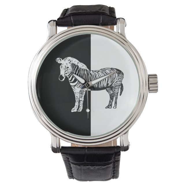50/50 Zebra horloge (Voorkant)