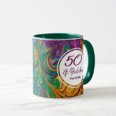 50 & 50e verjaardag op maat van Fabulous Mok (Voorkant rechts)