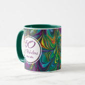 50 & 50e verjaardag op maat van Fabulous Mok (Voorkant links)