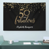 50 & 50e verjaardag op maat van Fabulous Spandoek (Beurs)