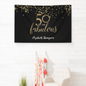 50 & 50e verjaardag op maat van Fabulous Spandoek (Insitu)