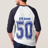 50 Aangepast Jersey T-shirt (Achterkant)