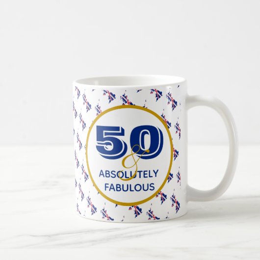 50- & absoluut Fabulous GREAT BRITAIN-dag Koffiemok (Rechts)