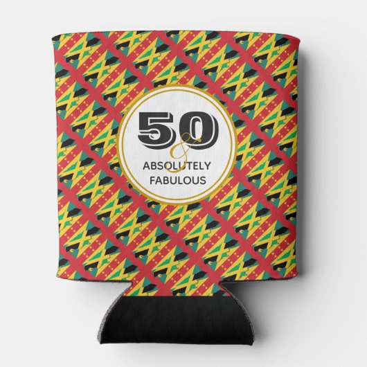 50 Absoluut Fabulous JAMAICA GRENADA Monogram Blikjeskoeler (Achterkant)