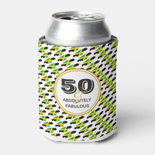 50 Absoluut Fabulous JAMAICAN Monogram Blikjeskoeler (Blikje Voorkant)