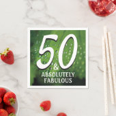 50 | Absoluut fantastisch | groene partij napkins Servet (Insitu)