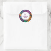 50 & Abstract PAARS voor fabricage, aangepast Ronde Sticker (Tas)