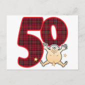 50 Age Star Man Briefkaart (Voorkant)