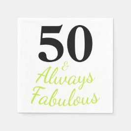 50 & Altijd Fabulous Birthday Servet