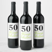 50 & Altijd Prachtig Wijn Etiket (Flessen)