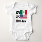 50% Amerikaan 50% Mexicaan 100% klap Romper (Voorkant)