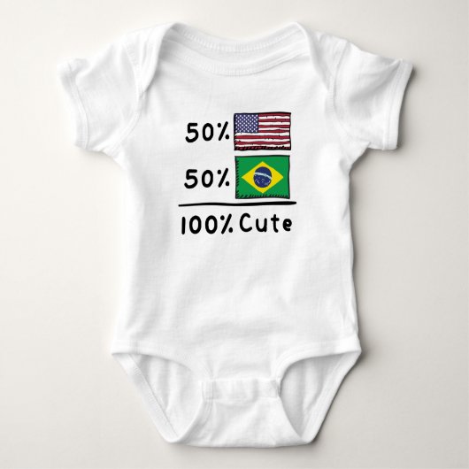 50% Amerikaans 50% Braziliaans 100% Verenigd Konin Romper (Voorkant)
