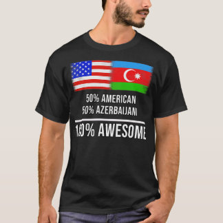 50 Amerikaanse 50 Azerbeidzjaanse 100 Geweldige Gi T-shirt