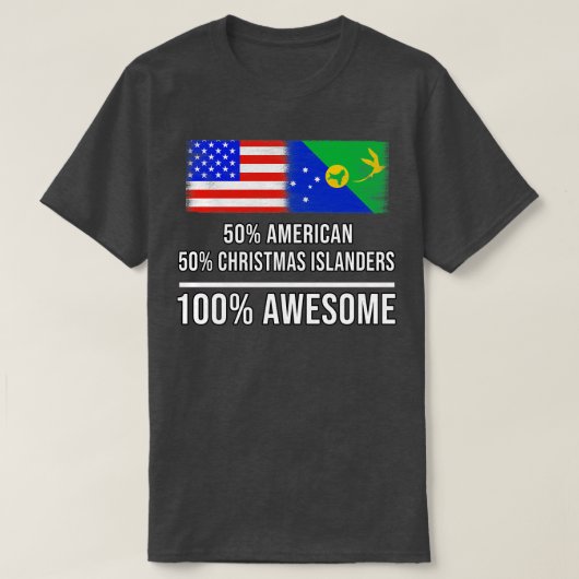 50 Amerikaanse 50 Christmas Islanders 100 Geweldig T-shirt (Design voorkant)