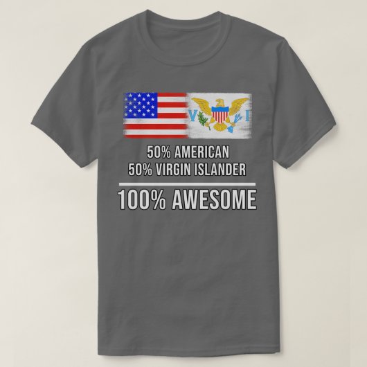 50 Amerikaanse 50 Maagdeneilanden 100 Geweldige Gi T-shirt (Design voorkant)