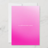 50 and Fabulous | 50th Birthday Party Pink Kaart (Achterkant)