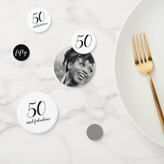 50 and Fabulous Birthday Party Photo  Confetti (Groep)