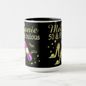 50 AND FABULOUS GOLD DIVA GEPERSONALISEERDE MOK (Midden)