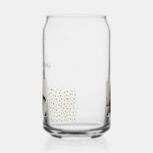 50 and Fabulous Gold Glitter Photo 50th Birthday Blikvorm Glas (Links)