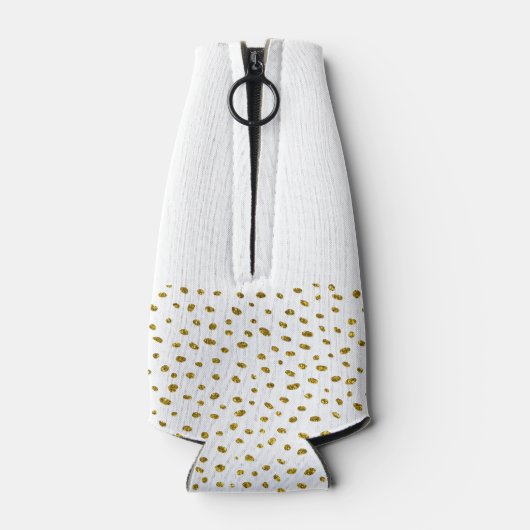 50 and Fabulous Gold Glitter Photo 50th Birthday Flesjeskoeler (Achterkant)