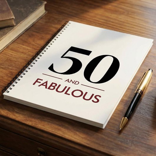 50 And Fabulous Modern Cherry Wine Birthday Saying Notitieboek