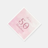 50 and Fabulous Modern Elegant Roos Gold Classic R Servet (Hoek)