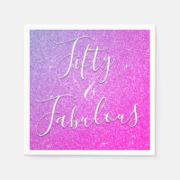 50 and Fabulous Paarse - Roze Glitter