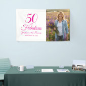 50 and Fabulous Photo 50th Birthday Party Spandoek (Beurs)