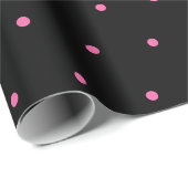50 and Fabulous Pink Polka Dots Zwart Schattige Gi Cadeaupapier (Rol Hoek)