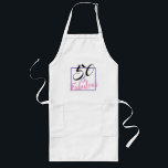 50 And Fabulous Themed 50th Birthday Party Apron Lang Schort<br><div class="desc">This Simple 50th and fabulous themed birthday party apron is a big thing for people celebrating their special birthdays. It has hand-lettered typography font designs that have coau of purple, pink and black plus a white background which will be a perfect match for your keus of an apron and other...</div>