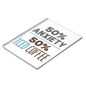 50% Angst 50% Ijs Koffie Notitieboek (Linkerzijde)