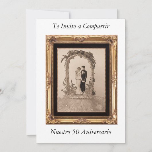 50 aniversario de Bodas Kaart (Voorkant)
