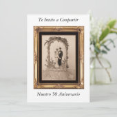 50 aniversario de Bodas Kaart (Staand voorkant)