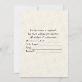 50 aniversario de Bodas Kaart (Achterkant)