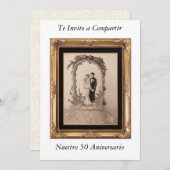 50 aniversario de Bodas Kaart (Voorkant / Achterkant)