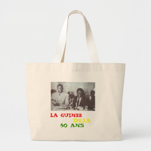 50 ans ONAFHANKELIJKHEID Grote Tote Bag (Voorkant)