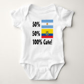 50% Argentijnse 50% Ecuadoraan 100% Cute Romper (Voorkant)