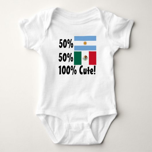 50% Argentinië 50% Mexicaan 100% Cute Romper (Voorkant)