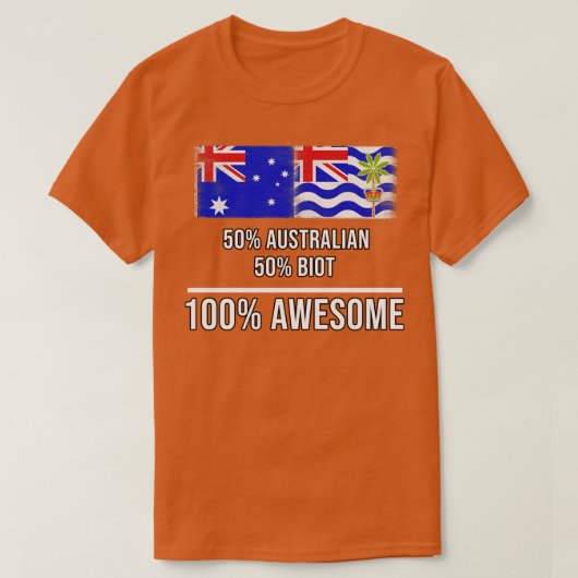 50 Australian 50 Biot 100 Geweldige cadeau voor Bi T-shirt (Design voorkant)