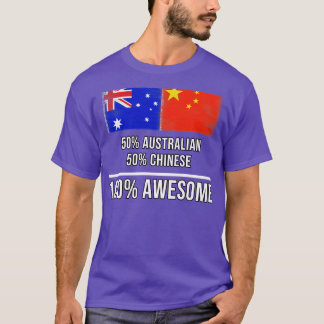 50 Australisch 50 Chinees 100 Geweldige Gift voor  T-shirt
