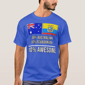 50 Australisch 50 Ecuadoriaans 100 Geweldige Cadea T-shirt