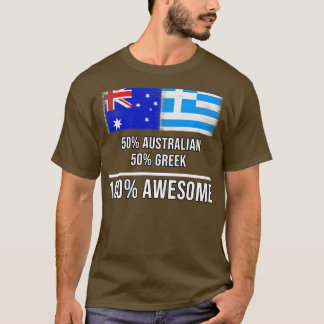50 Australisch 50 Grieks 100 Geweldige Cadeau voor T-shirt