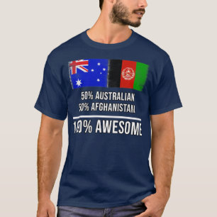 50 Australische 50 Afghanistani 100 Geweldige Gift T-shirt