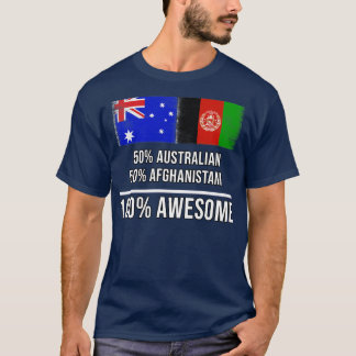 50 Australische 50 Afghanistani 100 Geweldige Gift T-shirt