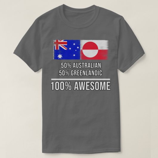 50 Australische 50 Groenlandse 100 Geweldige Gift  T-shirt (Design voorkant)