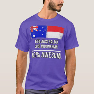 50 Australische 50 Indonesische 100 Geweldige Gift T-shirt