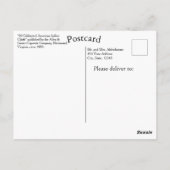  50 beroemde Indische Indische Chiefs Briefkaart (Achterkant)